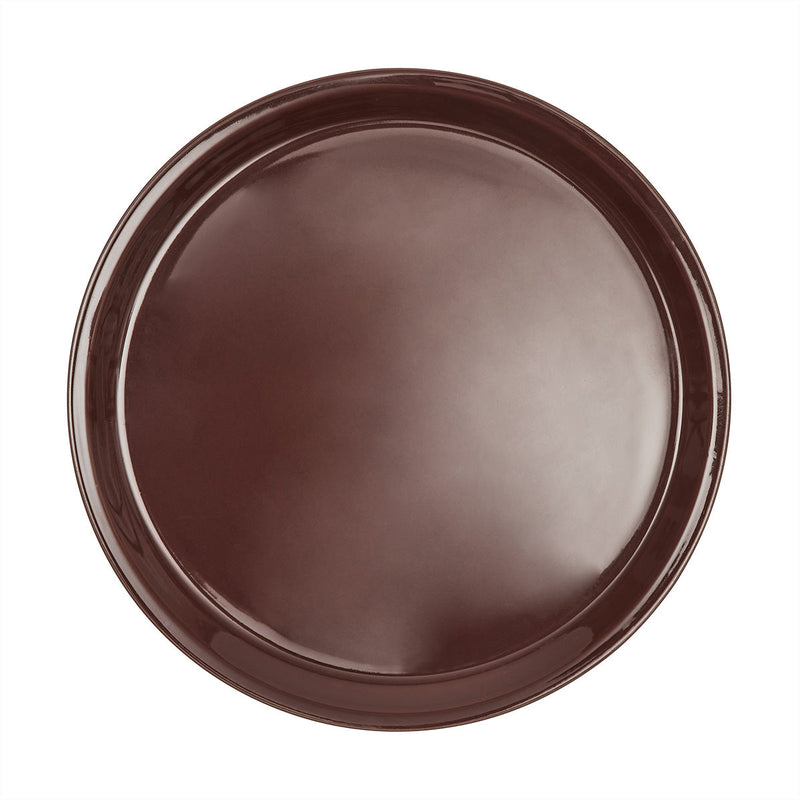 media image for yuka dinner plate set of 2 in dark terracotta 1 23