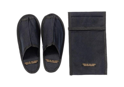 product image of waxed canvas portable slipper small black design by puebco 1 542