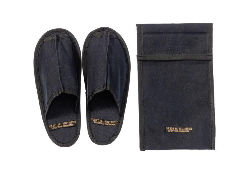 media image for waxed canvas portable slipper small black design by puebco 1 267