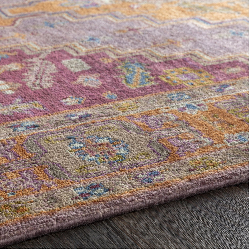 media image for Zeus ZEU-7820 Hand Knotted Rug in Eggplant & Clay by Surya 22