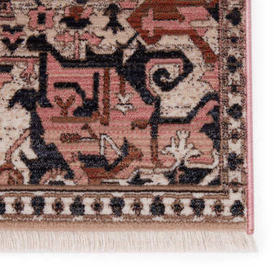 product image for Bellona Medallion Rug in Pink & Gray 68