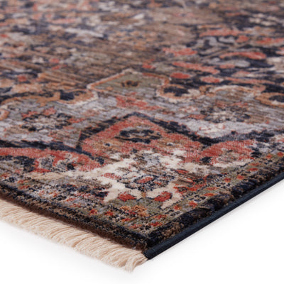 product image for Amena Medallion Rug in Black & Dark Taupe 19