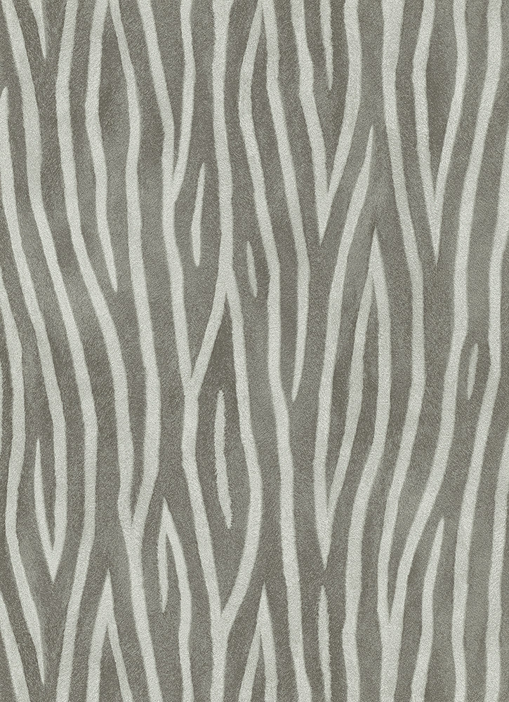 media image for Zebra Stripes Wallpaper in Grey and Black design by BD Wall 236