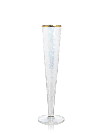 product image of kampari slim champagne flutes w gold rim set of 4 by zodax ch 5612 1 560