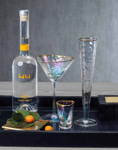 product image for kampari triangular martini glasses w gold rim set of 4 by zodax ch 5613 3 2