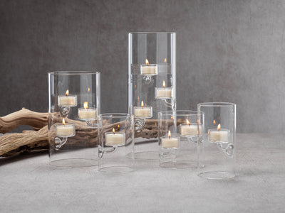product image for 4 piece kelly set glass tealight holder hurricane by zodax ch 5666 2 50