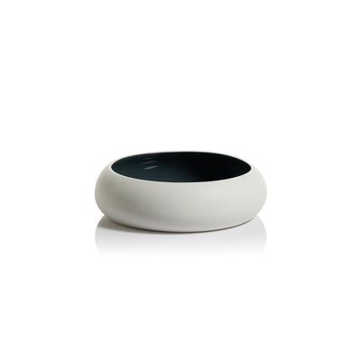 product image for arlo glazed navy blue serving bowl by zodax ch 6326 3 39