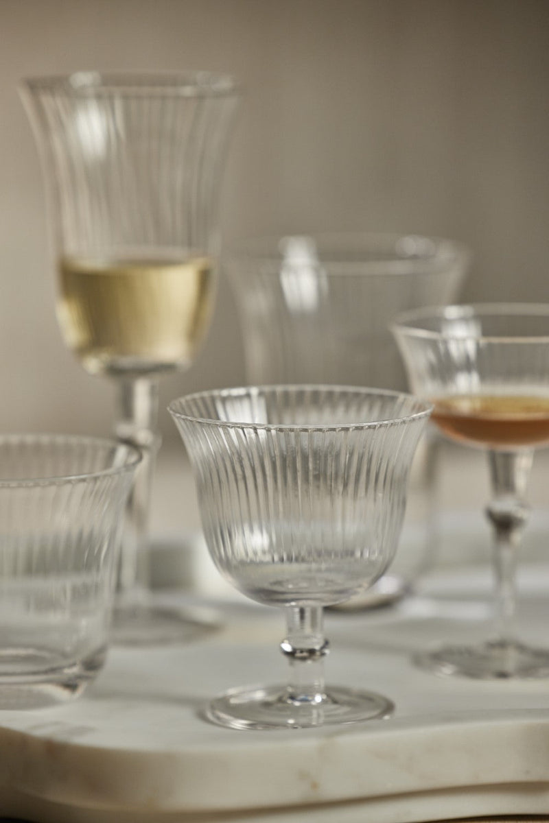 media image for Kenley Clear Optic Cocktail / Desert Glasses - Set of 4 216