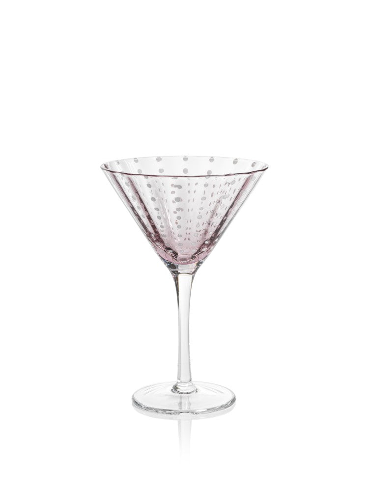 media image for Pescara White Dot Martini Glasses - Set of 4 255