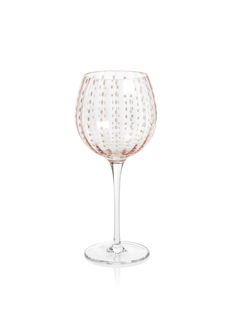 media image for Pescara White Dot Wine Glasses - Set of 4 213