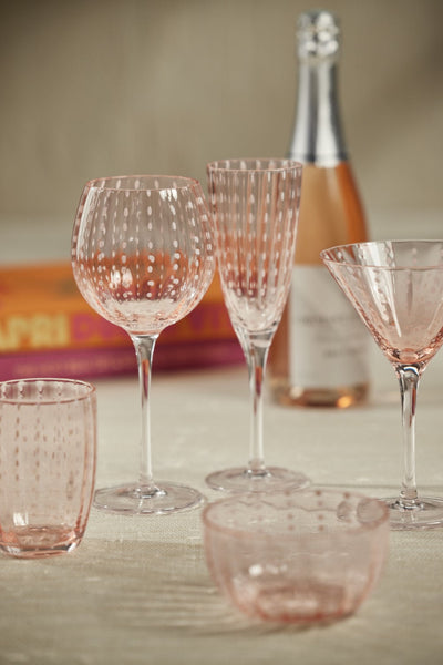 product image for Pescara White Dot Champagne Flutes - Set of 4 50