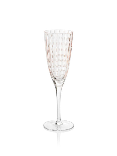 product image for Pescara White Dot Champagne Flutes - Set of 4 67