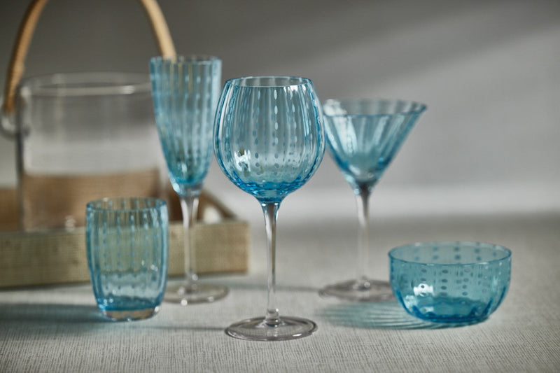 media image for Pescara White Dot Wine Glasses - Set of 4 228