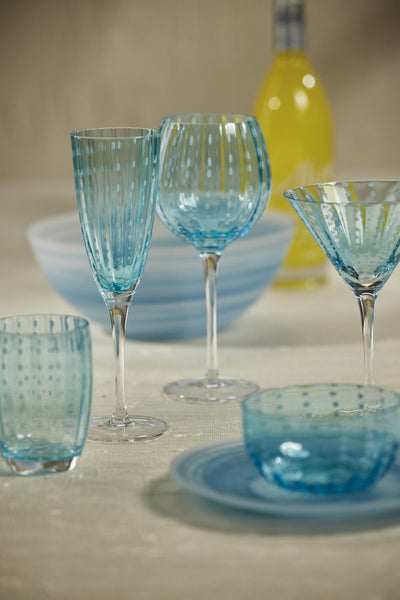 product image for Pescara White Dot Champagne Flutes - Set of 4 66
