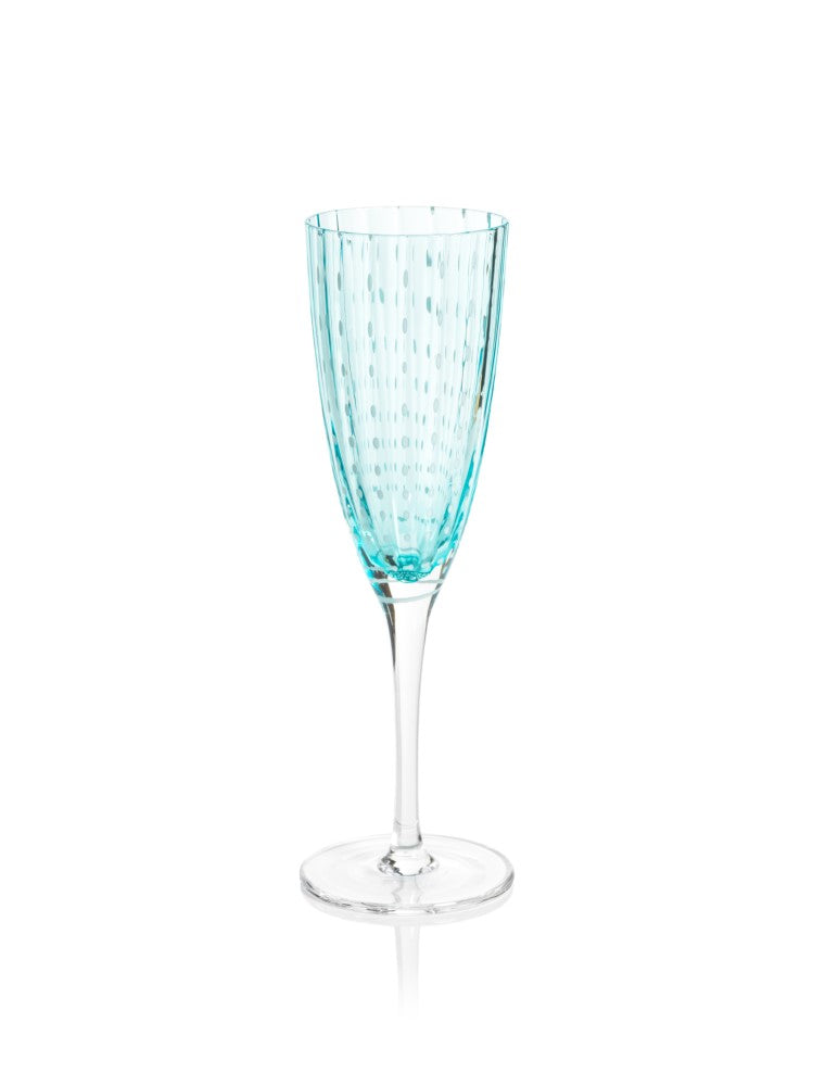 media image for Pescara White Dot Champagne Flutes - Set of 4 27