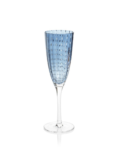product image for Pescara White Dot Champagne Flutes - Set of 4 84