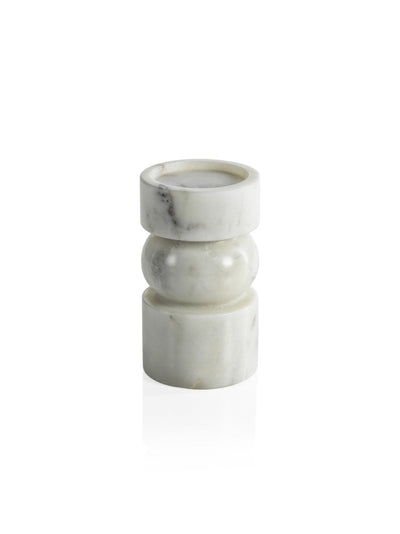 product image for Marrakesh Marble Pillar Candle Holders - Set of 2 2
