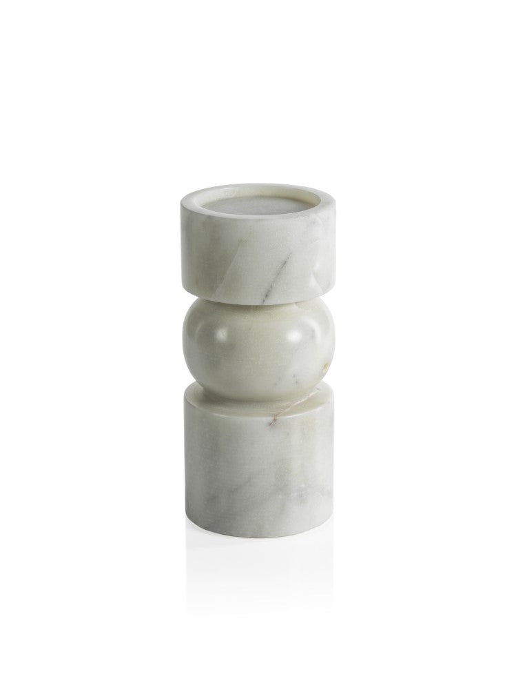 media image for Marrakesh Marble Pillar Candle Holders - Set of 2 216