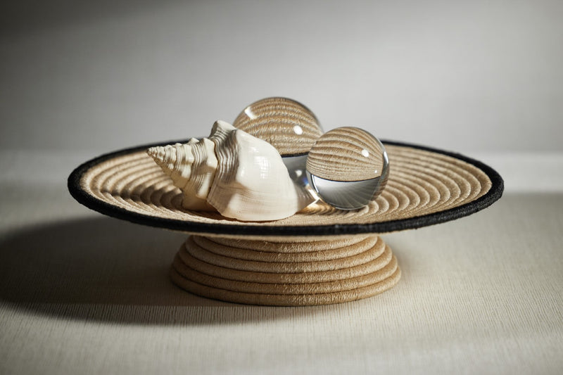 media image for Matera 18. Diameter Coiled Abaca Footed Tray 26
