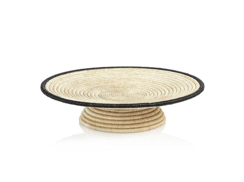 media image for Matera 18. Diameter Coiled Abaca Footed Tray 298