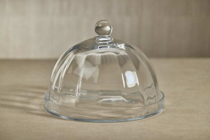 media image for Aldgate Optic Pastry Glass Plate with Cloche 236