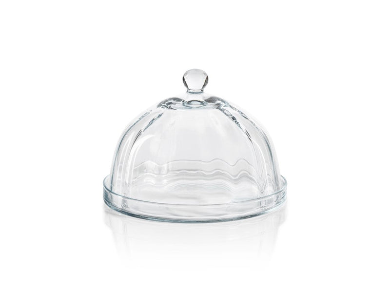 media image for Aldgate Optic Pastry Glass Plate with Cloche 285