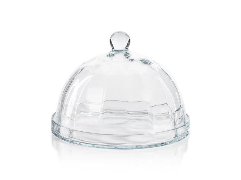 media image for Aldgate Optic Pastry Glass Plate with Cloche 270