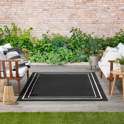 product image for nourison essentials black ivory rug by nourison nsn 099446137104 10 76
