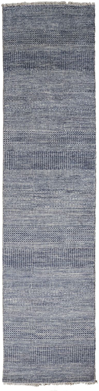 product image for Caldecott Hand Knotted Blue and Gray Rug by BD Fine Flatshot Image 1 60