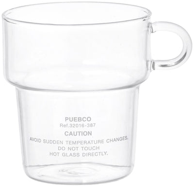 product image for borosilicate glass mug deep stacking design by puebco 14 94