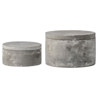 product image of Set of 2 Cement Boxes w/ Lids design by BD Edition 576