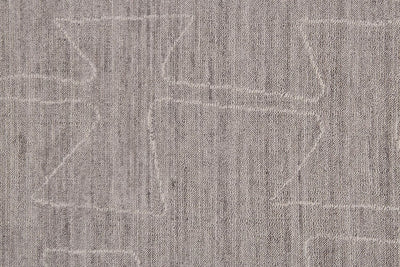 product image for Miska Hand Woven Gray and Ivory Rug by BD Fine Texture Image 1 7