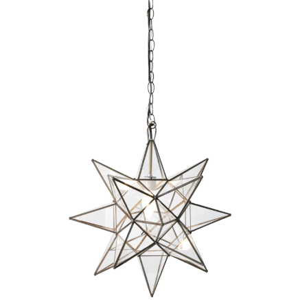 media image for clear star chandelier in various sizes 1 245