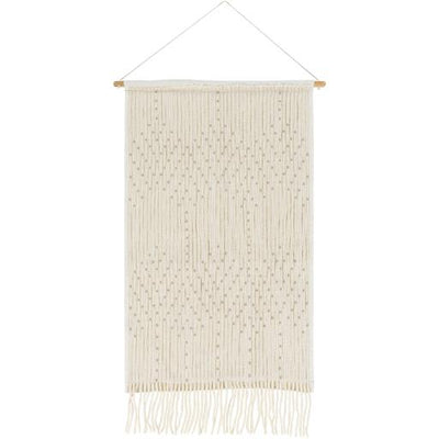 product image for Amare Cotton Ivory Wall Hanging 3'0"H x 2'0"W Flatshot Image 9