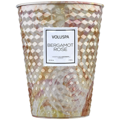 product image of 2 Wick Tin Table Candle in Bergamot Rose design by Voluspa 594