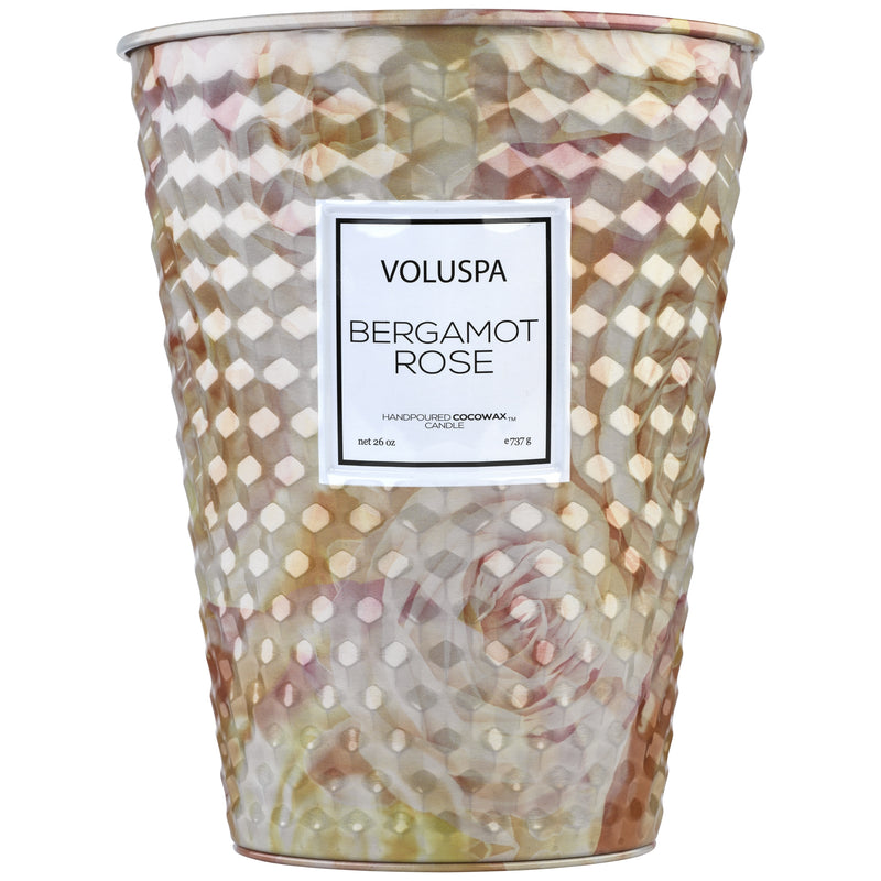 media image for 2 Wick Tin Table Candle in Bergamot Rose design by Voluspa 238