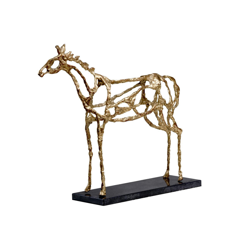 media image for Arabian Horse Statue in Gold design by Bungalow 5 233