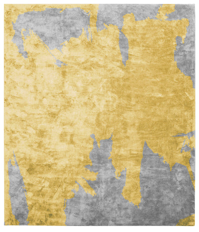 product image of Action Caccia Hand Knotted Rug in Yellow design by Second Studio - BURKE DECOR 591
