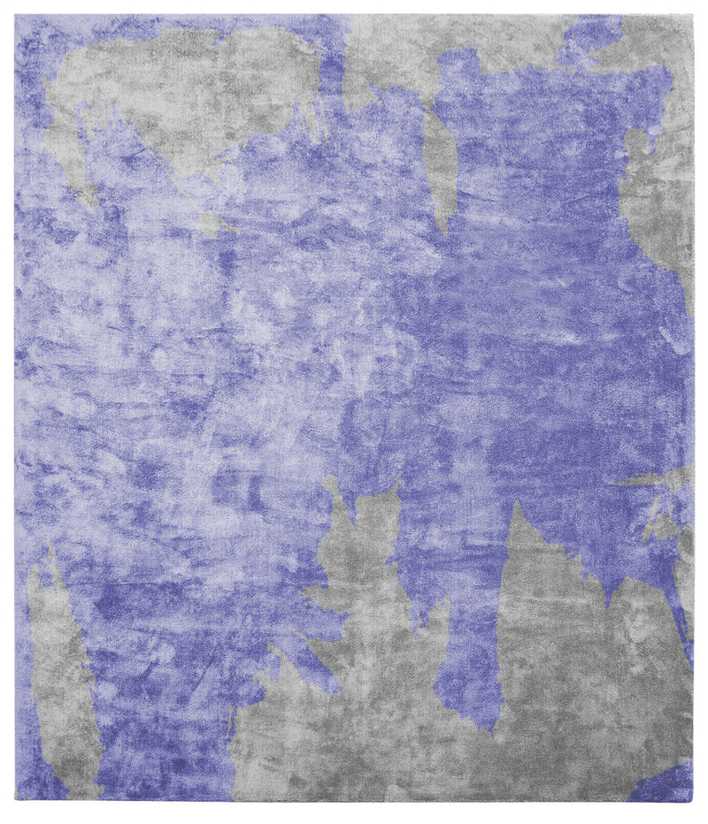 media image for Action Caccia Hand Knotted Rug in Purple design by Second Studio - BURKE DECOR 239