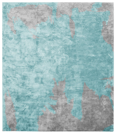 product image of Action Caccia Hand Knotted Rug in Blue design by Second Studio - BURKE DECOR 591