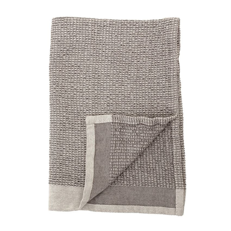 media image for Set of 2 Cotton Waffle Weave Kitchen Towels in Grey 252