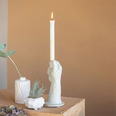 product image for distressed white volcano glaze planter 4 7