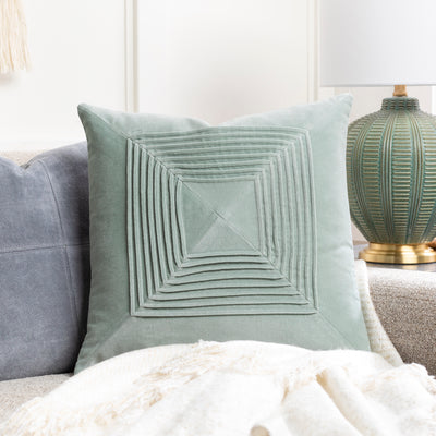 product image for Akira Velvet Pillow in Ice Blue 50