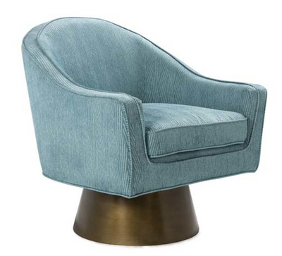 product image for Modern Swivel Chair with Bronze Base in Various Colors 59