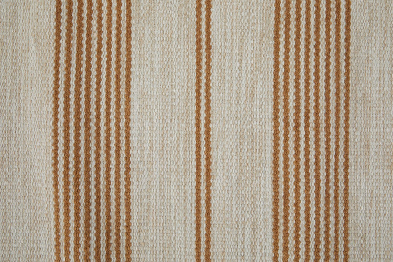 media image for Granberg Hand Woven Stripes Yellow / Ivory Rug 2 227