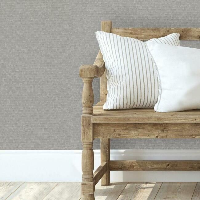 media image for Ashlar Wallpaper in Pearl-Silver from the Quietwall Textiles Collection by York Wallcoverings 224