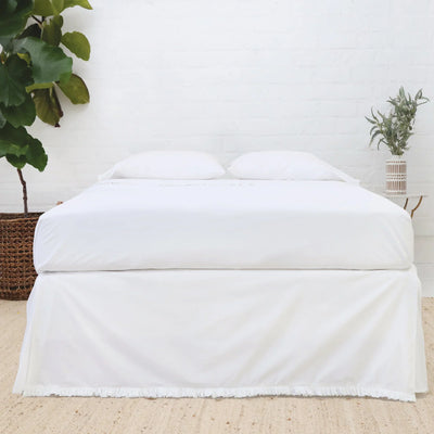 product image of Audrey Cotton Percale Bedskirt 1 599