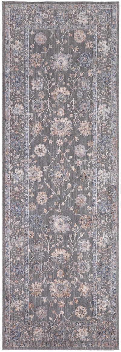 product image for sybil power loomed ornamental charcoal celectial blue rug news by bd fine thar39d2chlmltf71 6 14