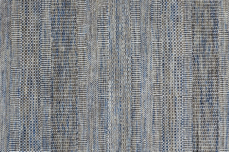 media image for Caldecott Hand Knotted Warm Gray and Bright Blue Rug by BD Fine Texture Image 1 29