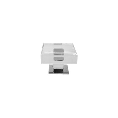 product image of Baker Modern Square Acrylic & Nickel Knob design by BD Studio 552